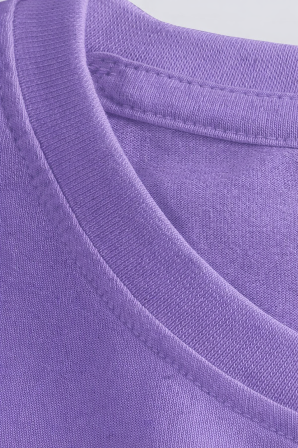 Rayzo Solid Purple Plain Cotton T-Shirt for Men