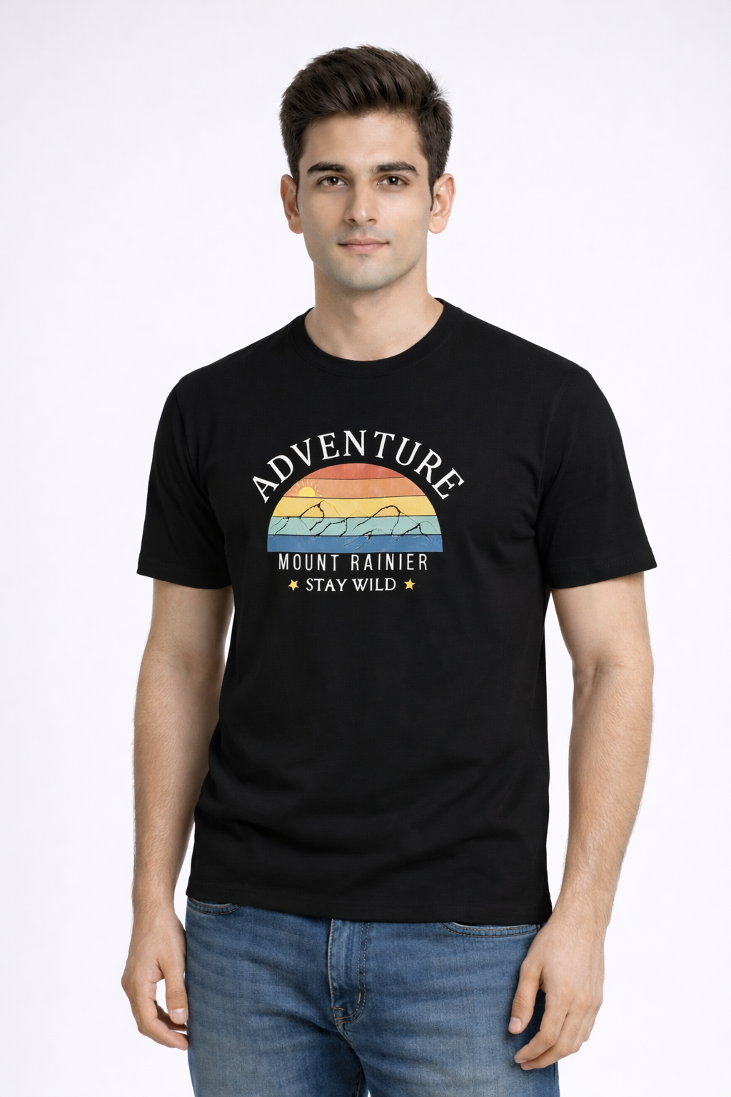 Rayzo Adventure Graphic Printed T-Shirt for Men