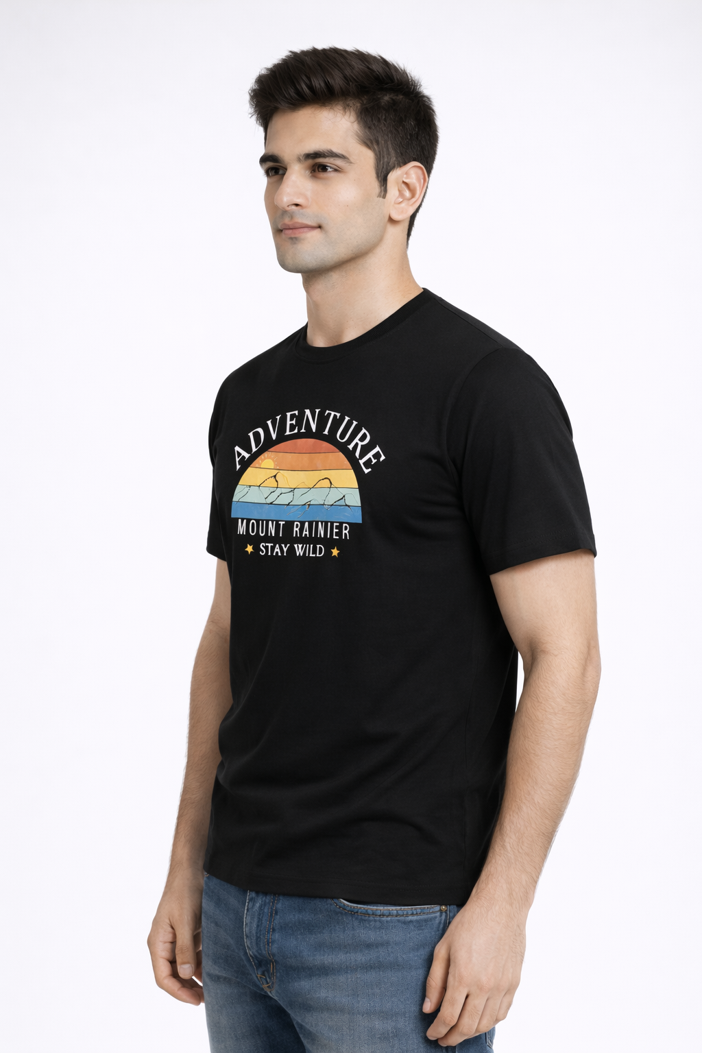 Rayzo Adventure Graphic Printed T-Shirt for Men