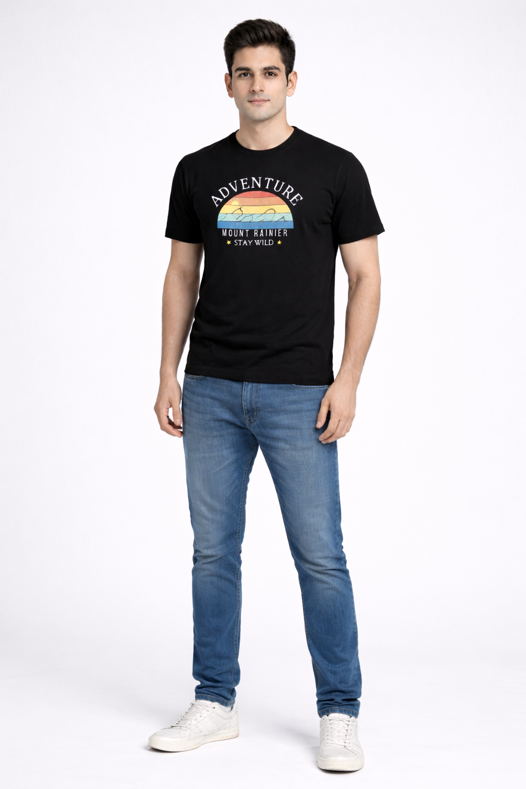 Rayzo Adventure Graphic Printed T-Shirt for Men