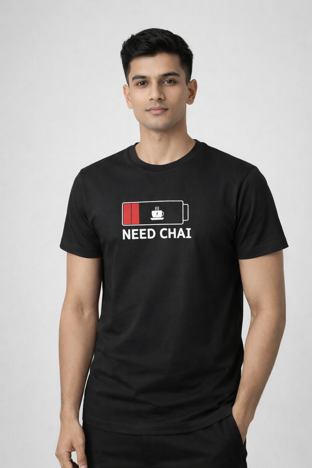 Rayzo Need Chai Graphic Printed T-Shirt for Men