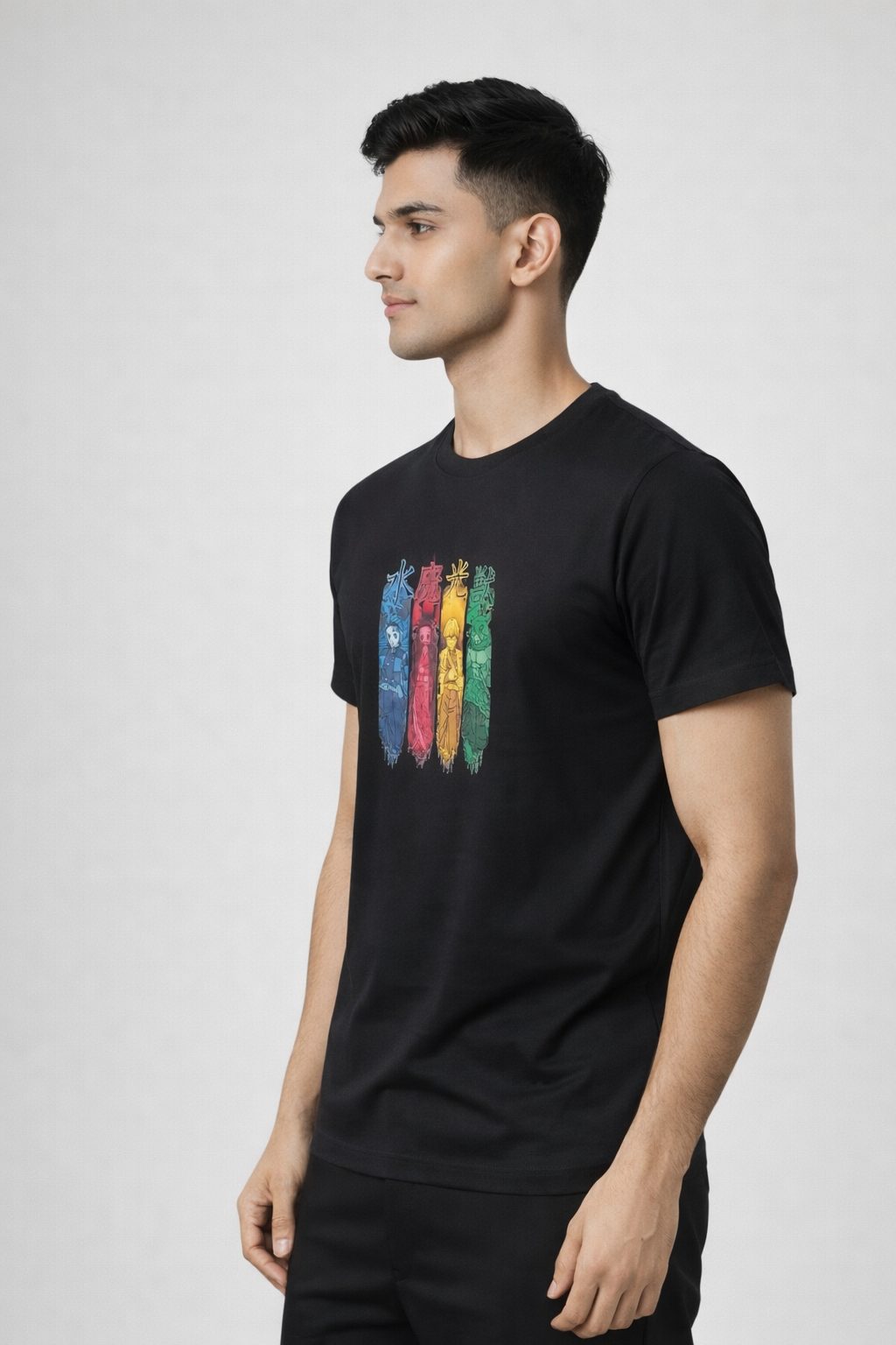 Rayzo Anime Graphic Printed T-Shirt for Men