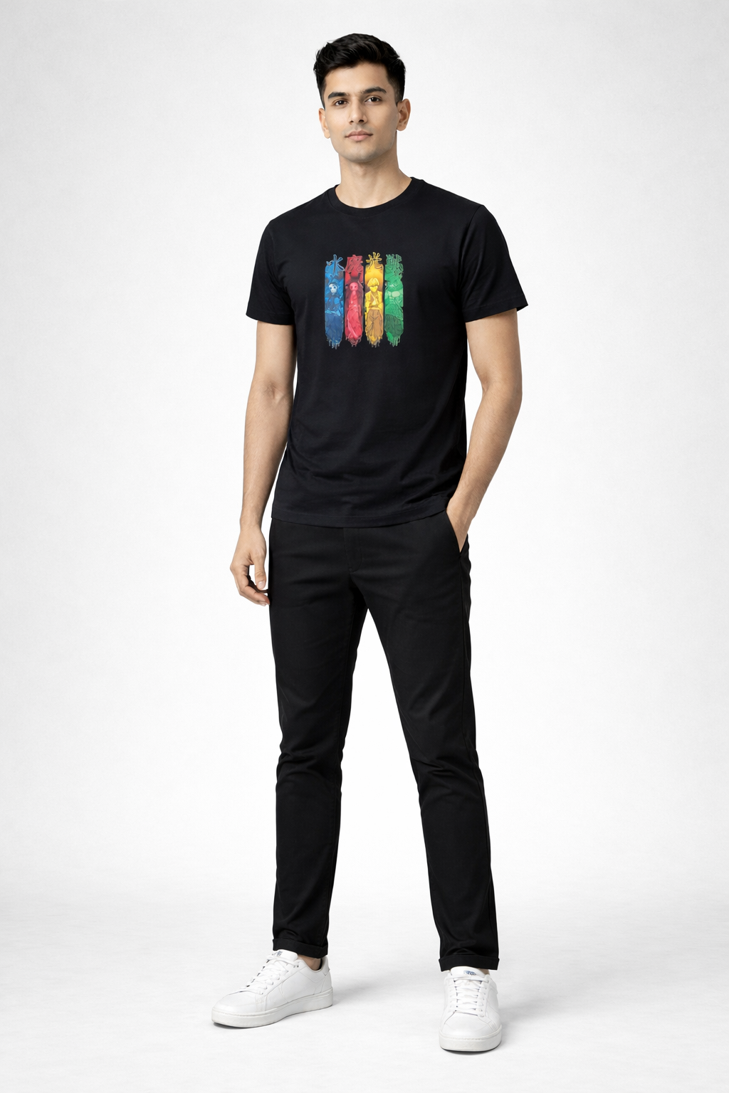 Rayzo Anime Graphic Printed T-Shirt for Men