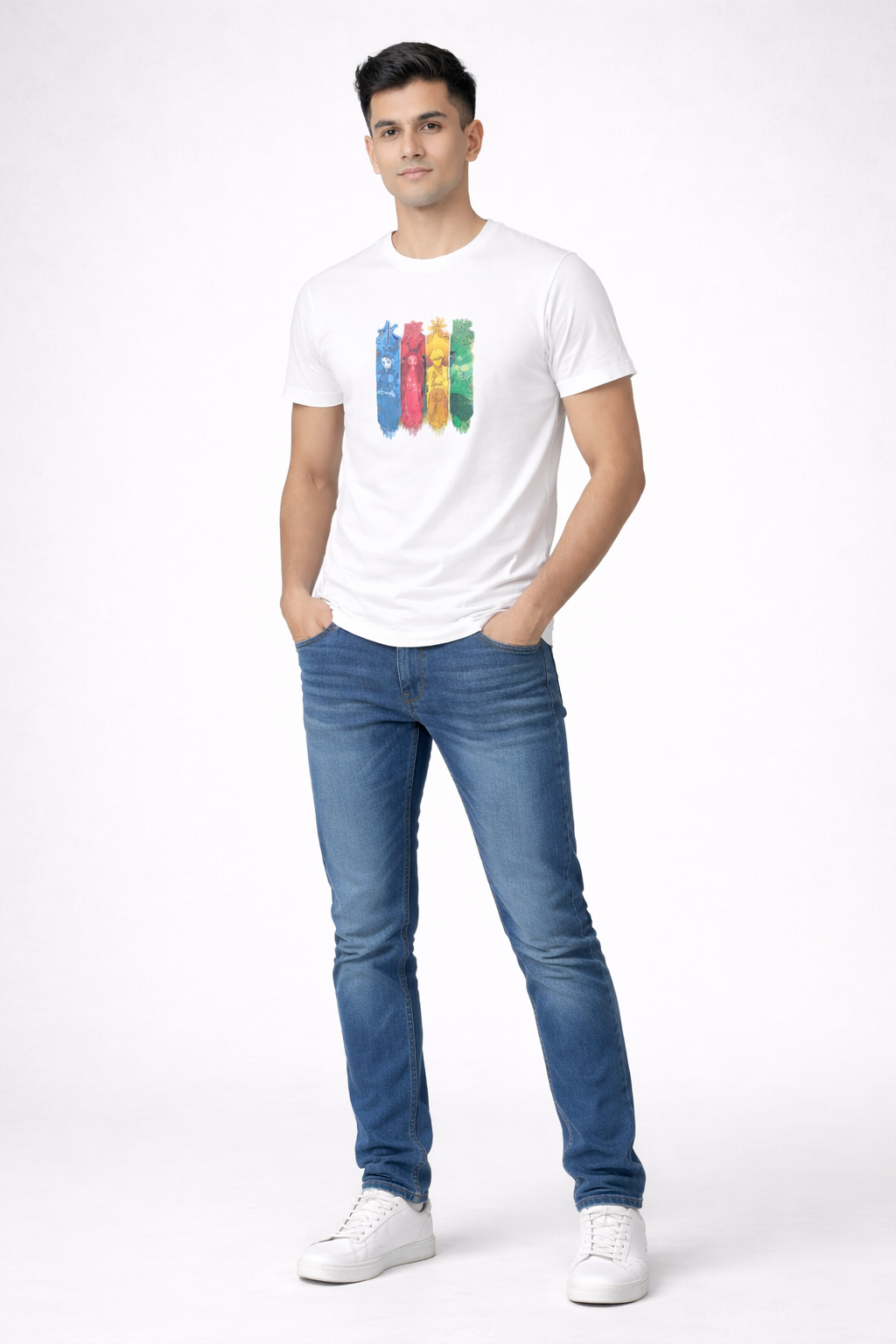 Rayzo Anime Graphic Printed T-Shirt for Men