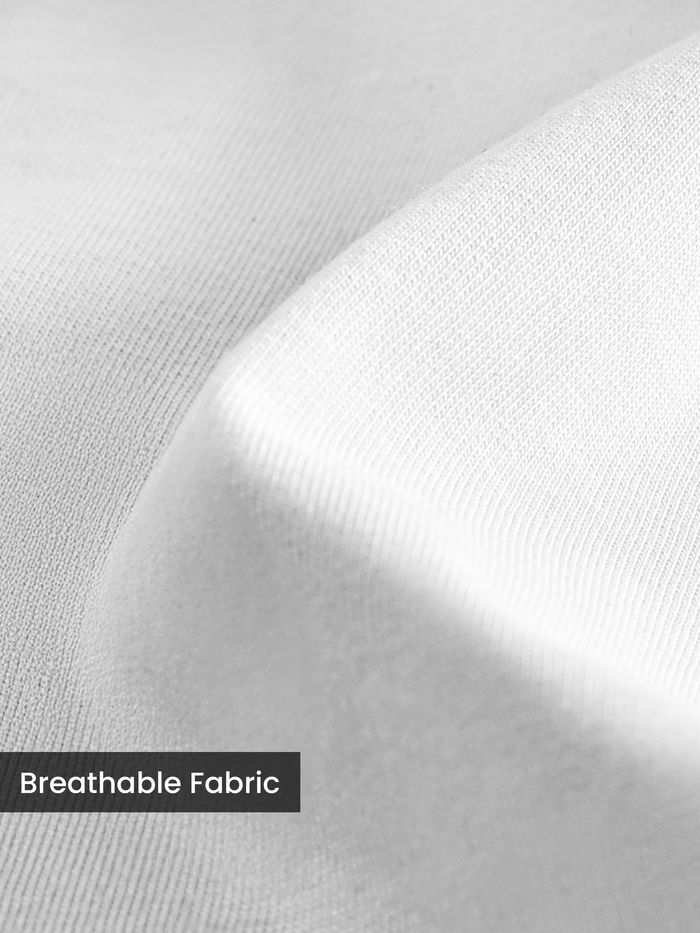 Rayzo Solid White Plain Cotton T-Shirt for Men